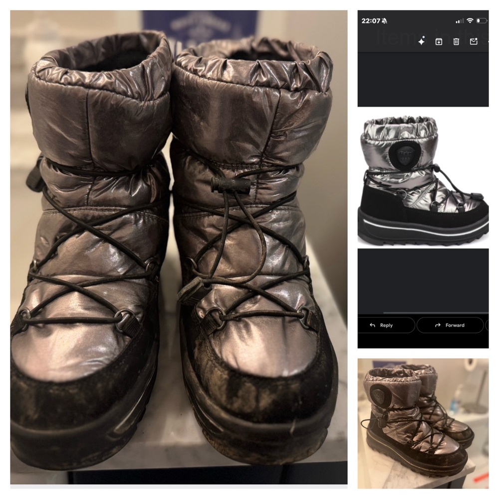 PAJAR Kids Metallic Winter Boots Sz 36 / 5 - worn 2-3x